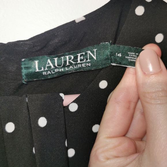 COPY - Ralph Lauren black & white polka dot jumpsuit s14 - Picture 4 of 7